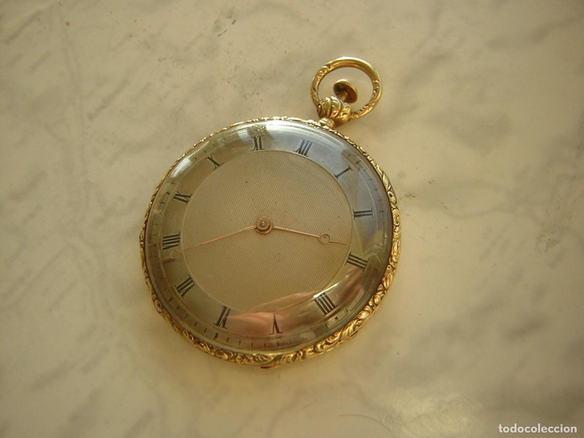 Relojes de bolsillo: RELOJ DE BOLSILLO SONERIA A CUARTOS ORO 18K 18KT A&Ntilde;O 1840-1850