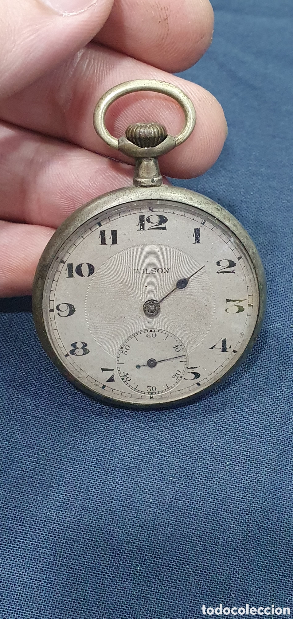 Pocket watches: Reloj de bolsillo Wilson. Caja en plata. (L135)