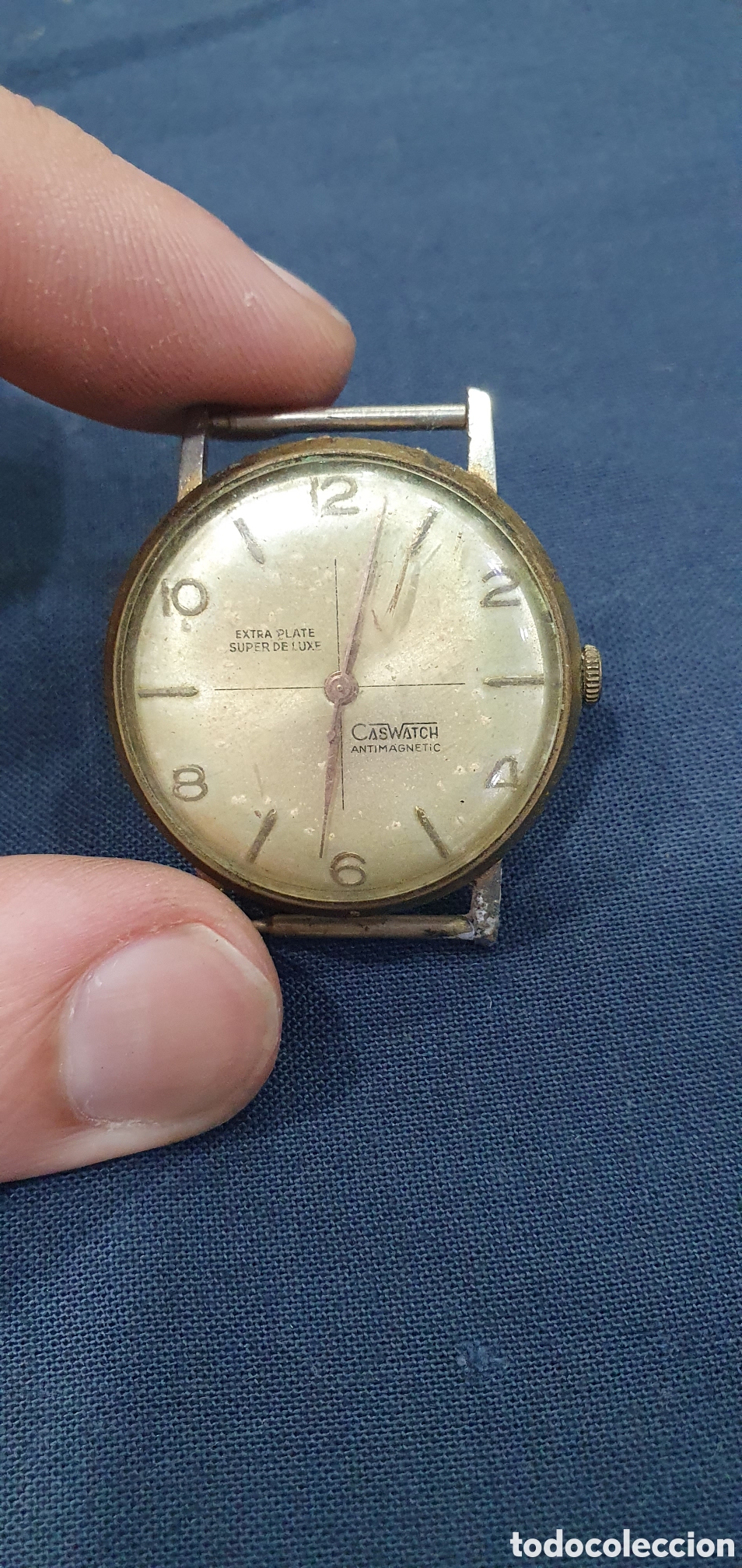 Rel&oacute;gios de bolso: Reloj de cuerda vintage Caswatch. No funciona. (L135)