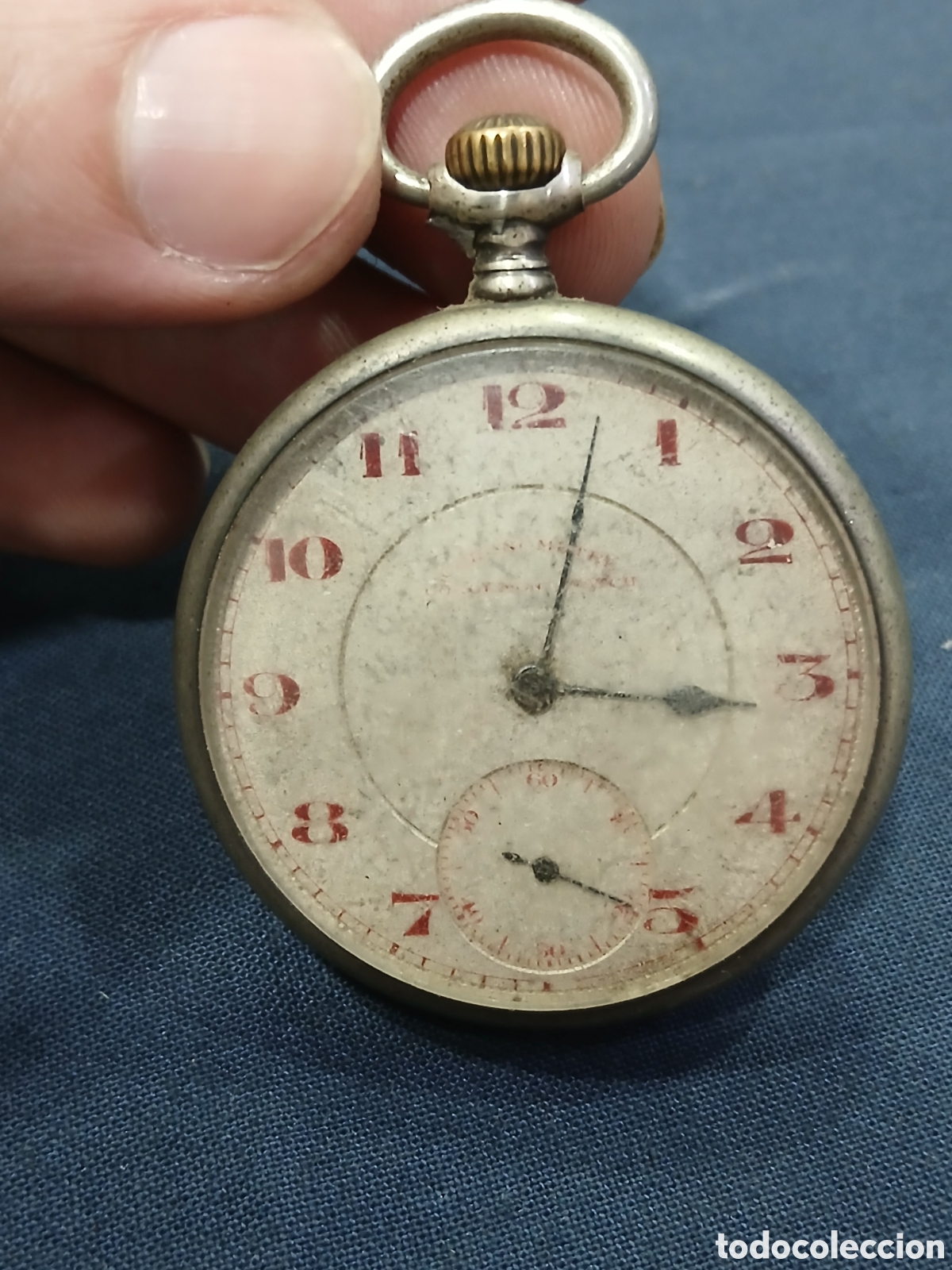 Orologi da taschino: Reloj de bolsillo con caja de plata. (L134)