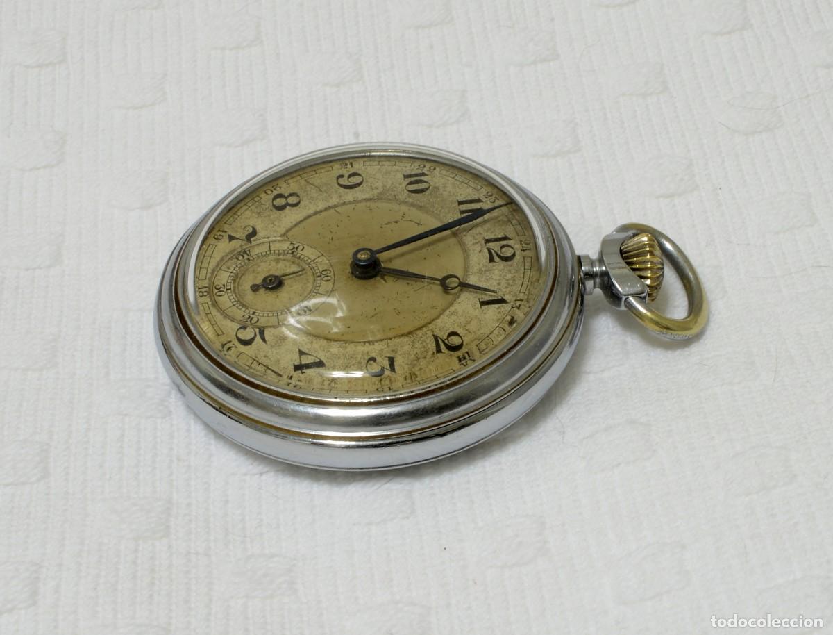 Relojes de bolsillo: ANTIGUO RELOJ DE BOLSILLO A CUERDA, DIAMETRO: 5 cm. (LEER DESCRIPCI&Oacute;N)