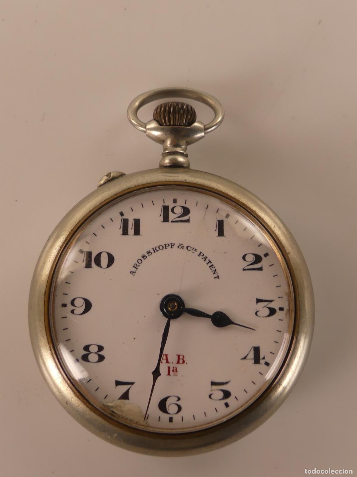 Relojes de bolsillo: RELOJ DE BOLSILLO CARGA MANUAL MARCA ROSSKOPF
