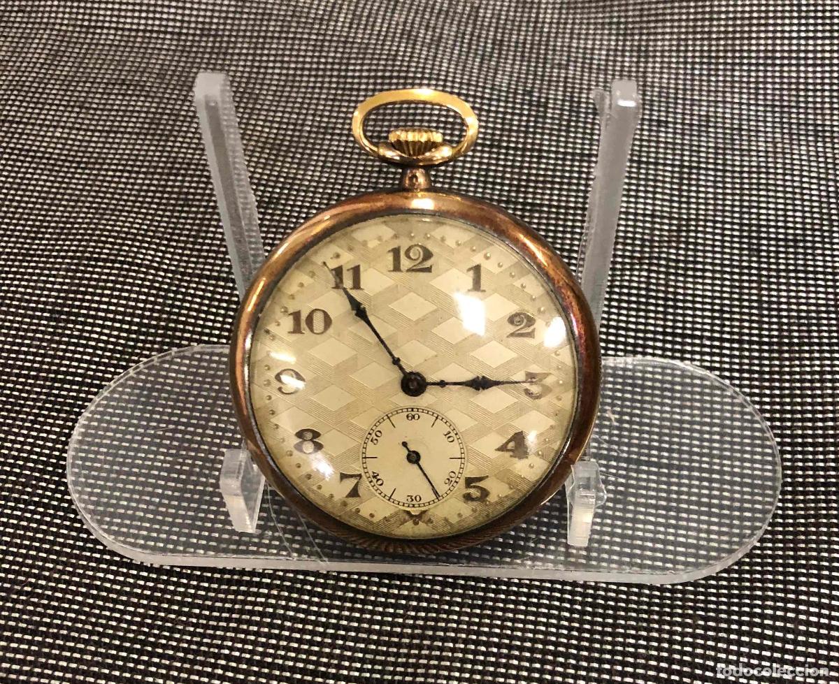Relojes de bolsillo: RELOJ DE BOLSILLO CON DISE&Ntilde;O ART DECO. A&Ntilde;OS 20-30. INSCRIPCION ORGAR EN SU INTERIOR. FUNCIONA