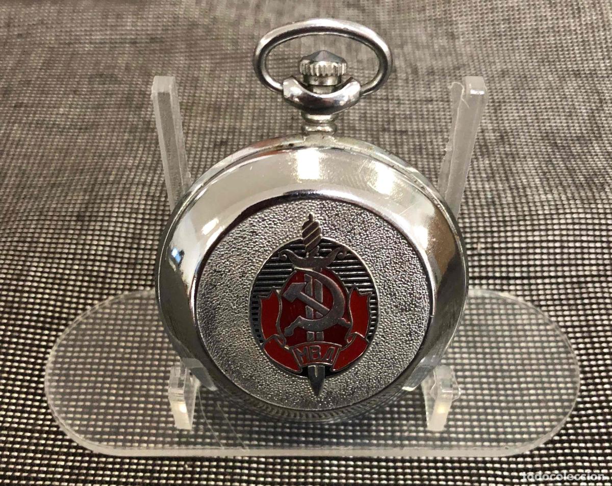 Relojes de bolsillo: RELOJ DE BOLSILLO RUSO MARCA MOLNIJA, MINISTERIO DEL INTERIOR DE LA URSS. C.1980. NO FUNCIONA