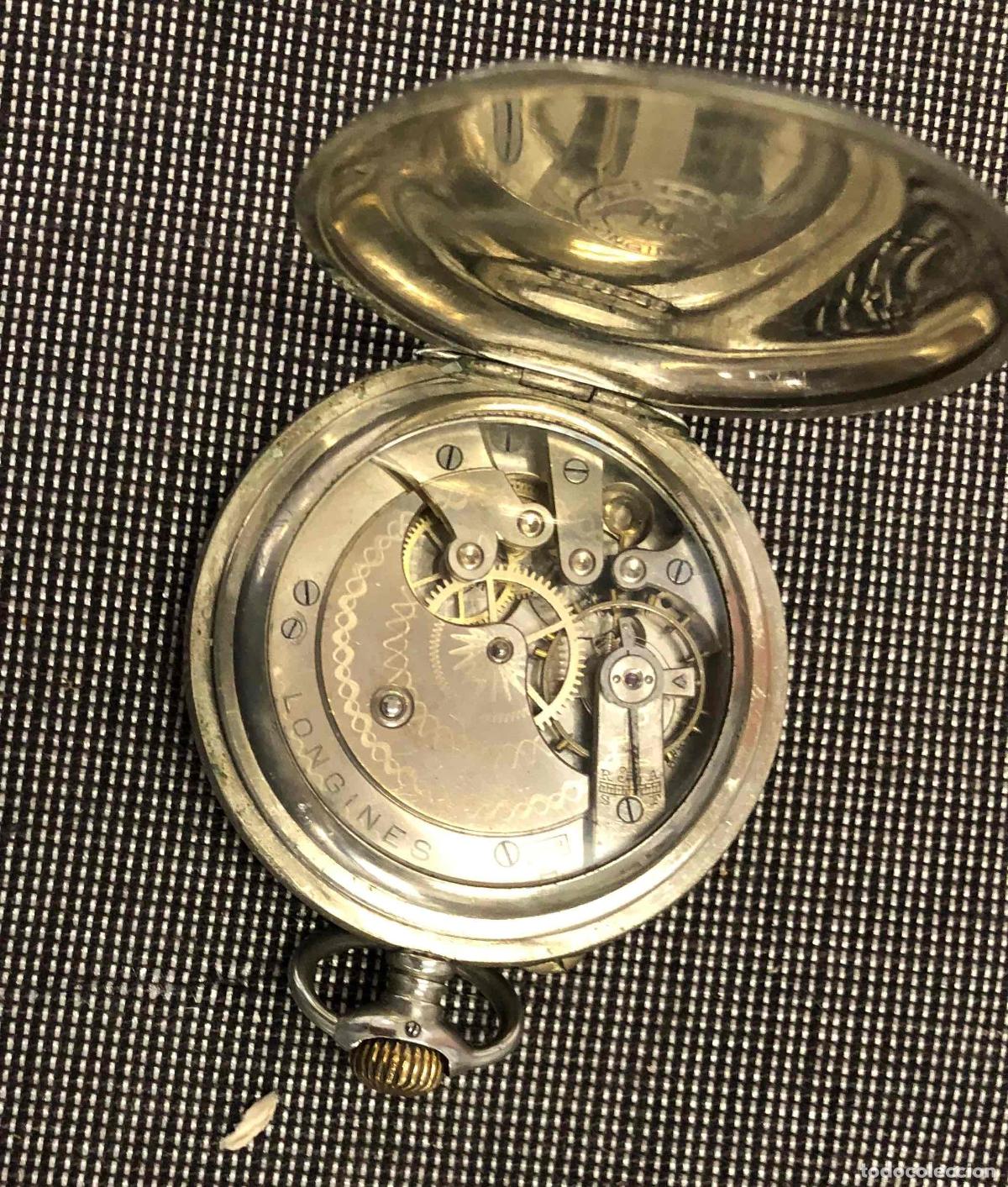 Relojes de bolsillo: RELOJ DE BOLSILLO MARCA LONGINES. FUNCIONA - Foto 3
