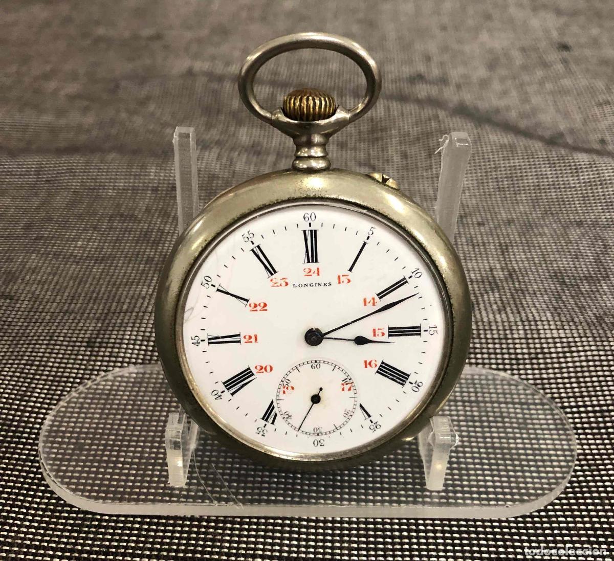 Relojes de bolsillo: RELOJ DE BOLSILLO MARCA LONGINES. FUNCIONA