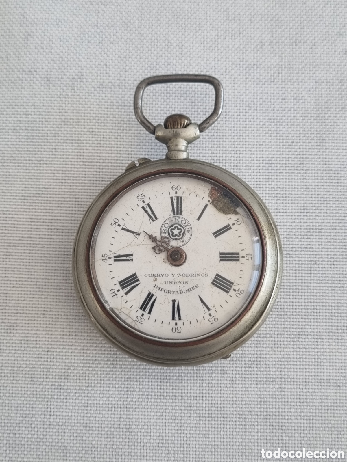 Taschenuhren: Reloj bolsillo Roskopf patent cuervo y sobrinos. Bo1