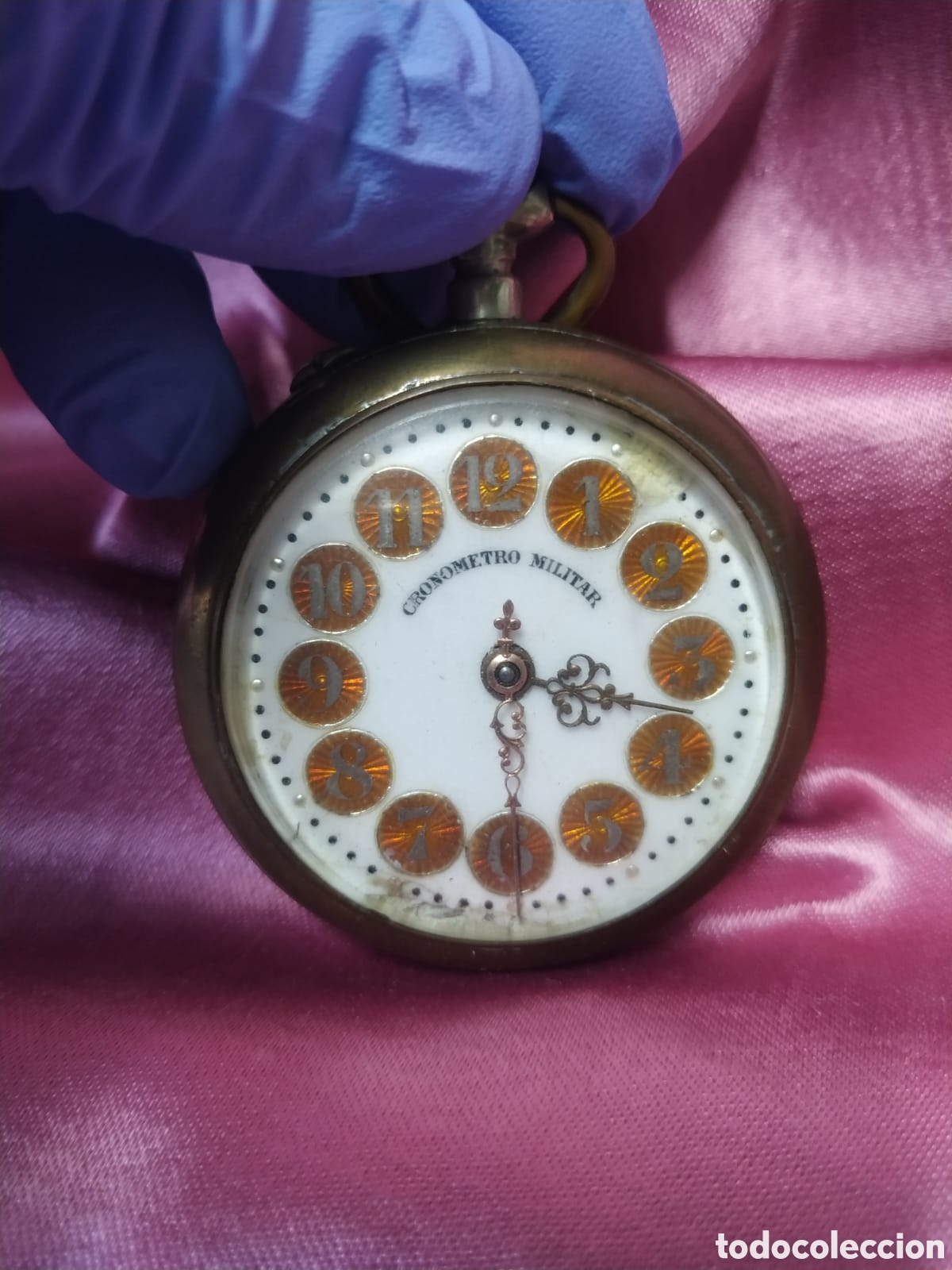 Relojes de bolsillo: Reloj cron&oacute;metro militar. Funcionando - Foto 3
