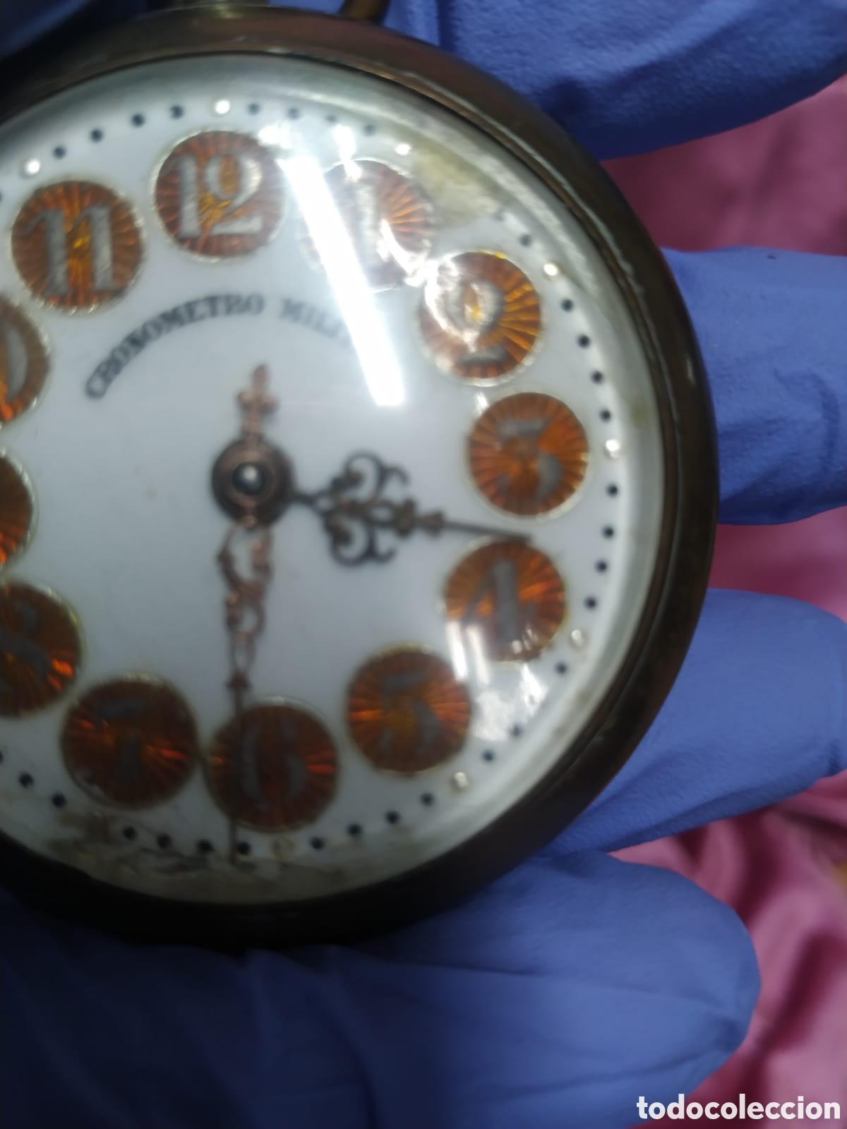 Relojes de bolsillo: Reloj cron&oacute;metro militar. Funcionando - Foto 11