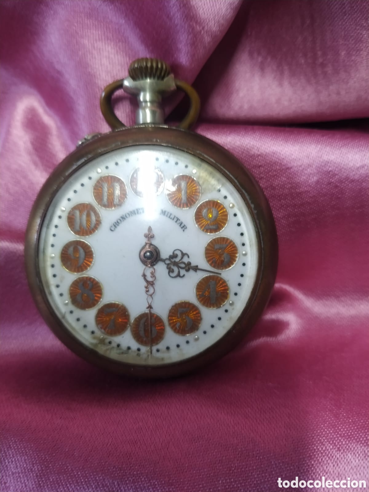 Relojes de bolsillo: Reloj cron&oacute;metro militar. Funcionando - Foto 1