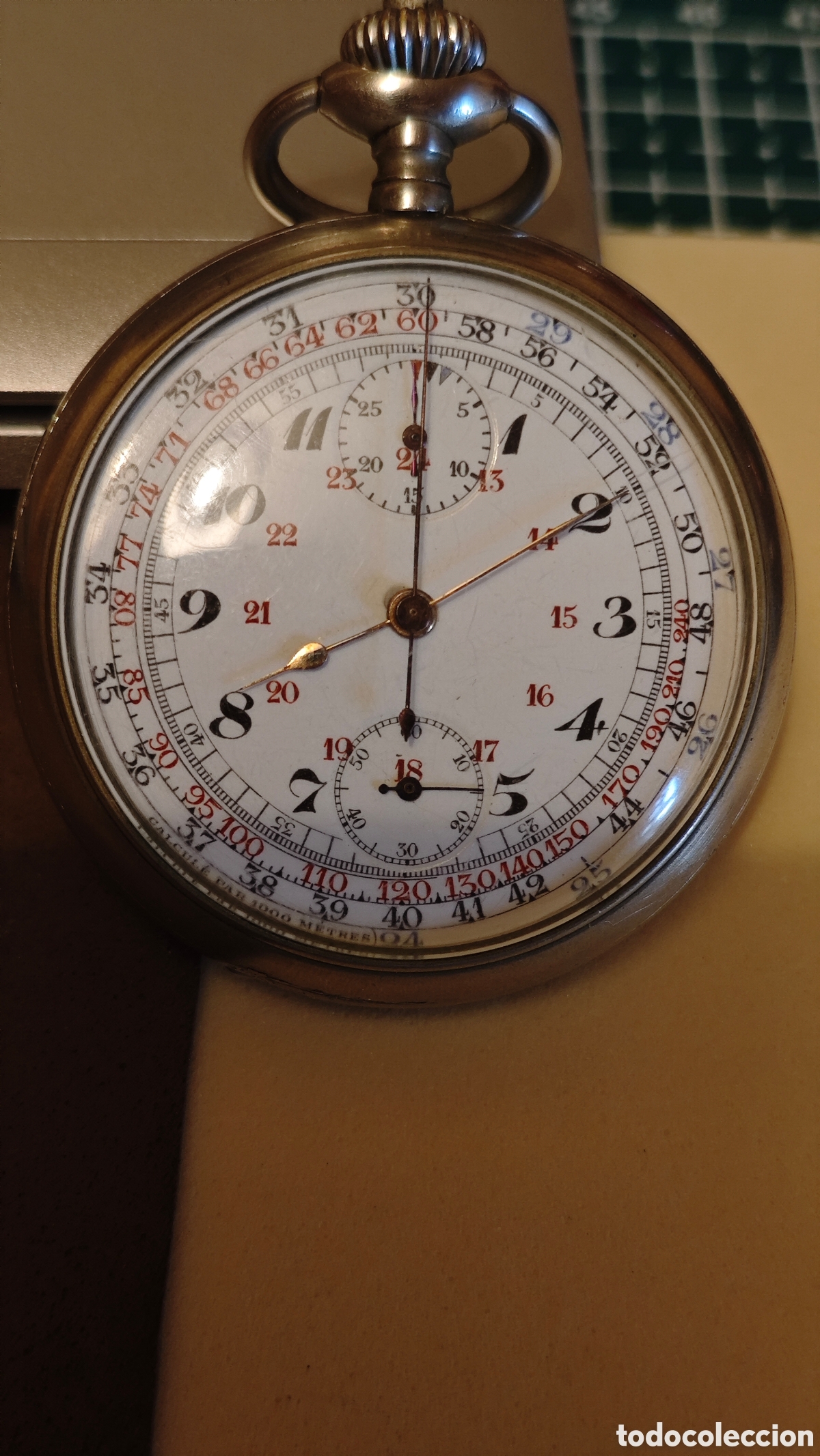 Relojes de bolsillo: Cron&oacute;grafo de bolsillo monopulsante multiescala.