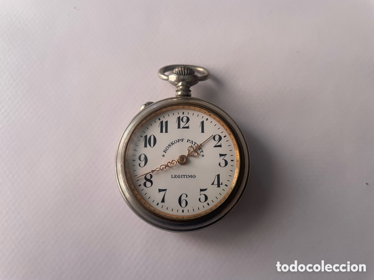 Relojes de bolsillo: Reloj de bolsillo Roskopf Patent Leg&iacute;timo, lepine, funciona