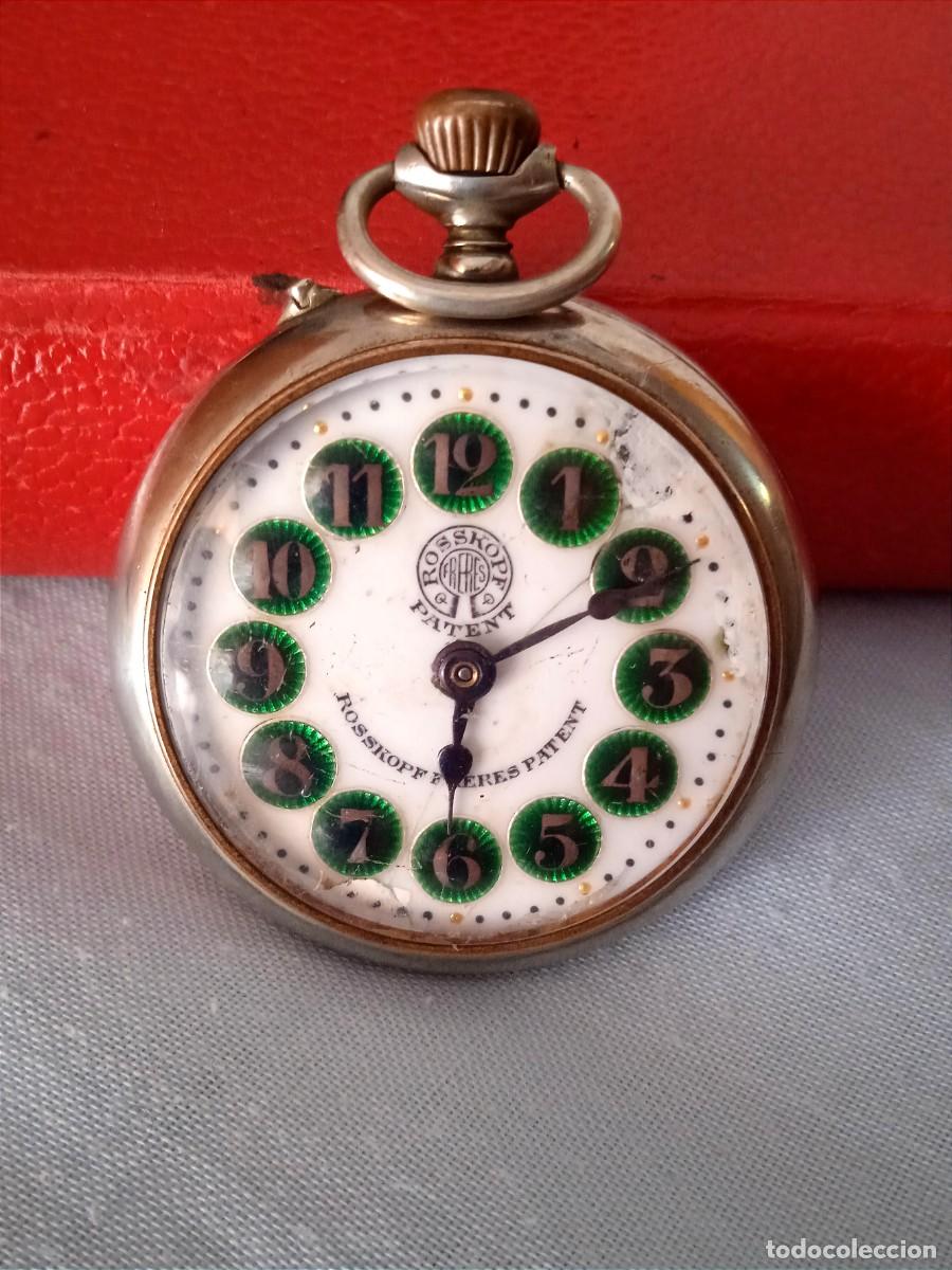 Relojes de bolsillo: RELOJ BOLSILLO ROSSKOPH FRETES PATENT.