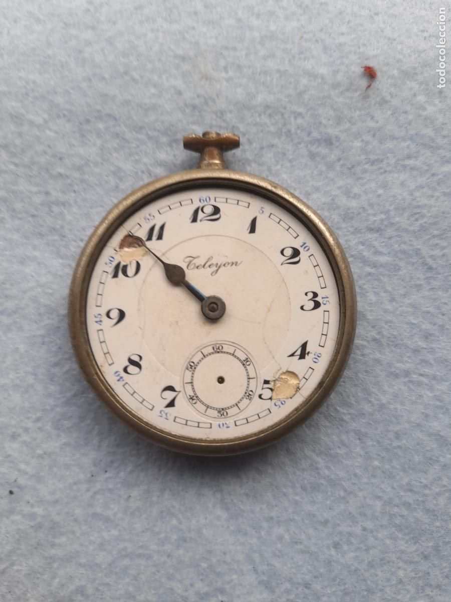 Relojes de bolsillo: Reloj de Bolsillo Antiguo Marca Teleyon.