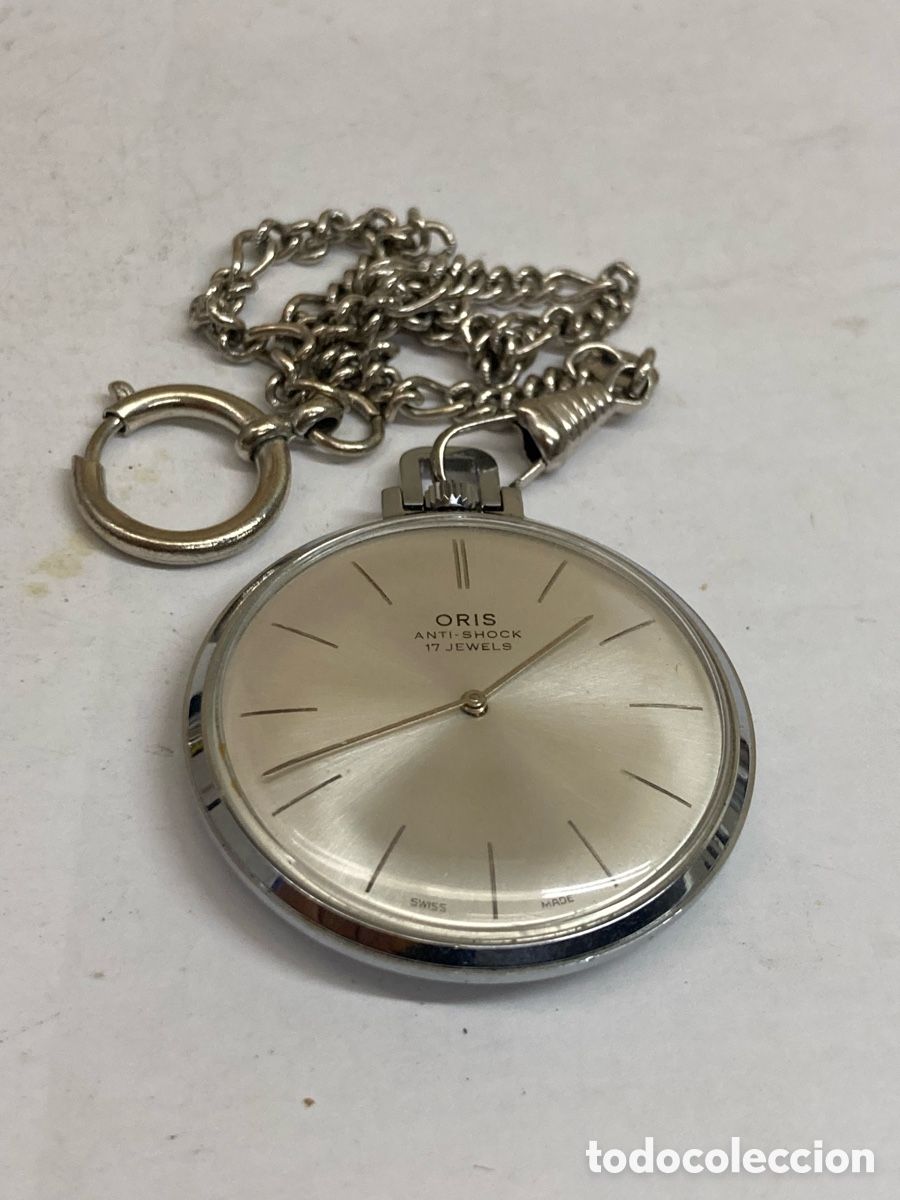 Relojes de bolsillo: Reloj de bolsillo Oris carga manual