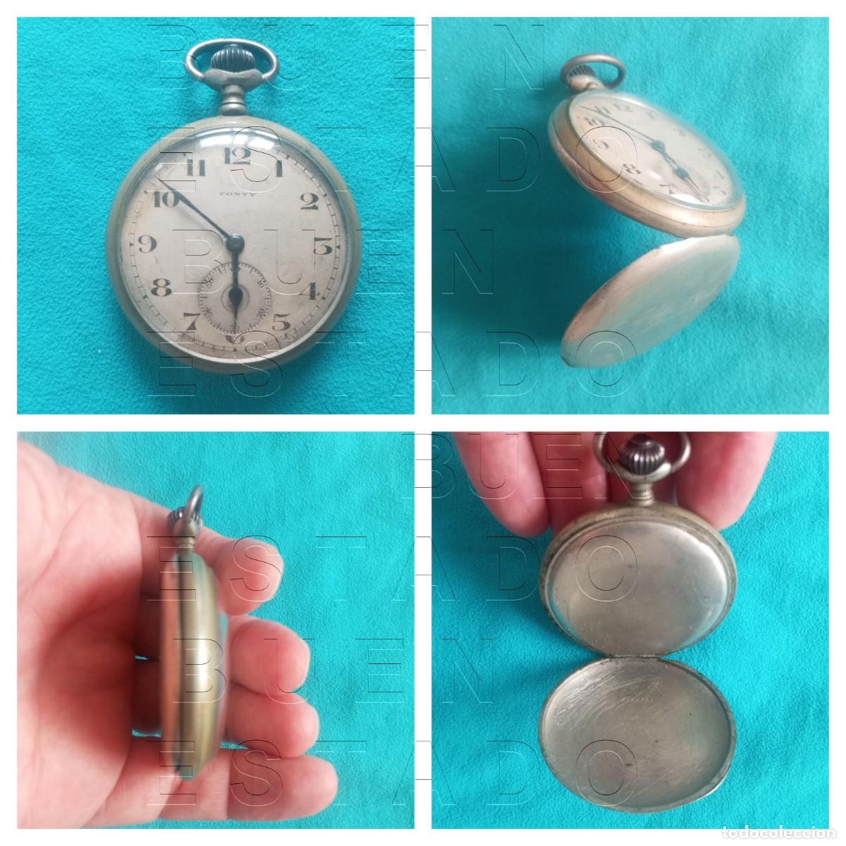 Relojes de bolsillo: RELOJ DE BOLSILLO CONTY MUY ANTIGUO NO FUNCIONA CJ2