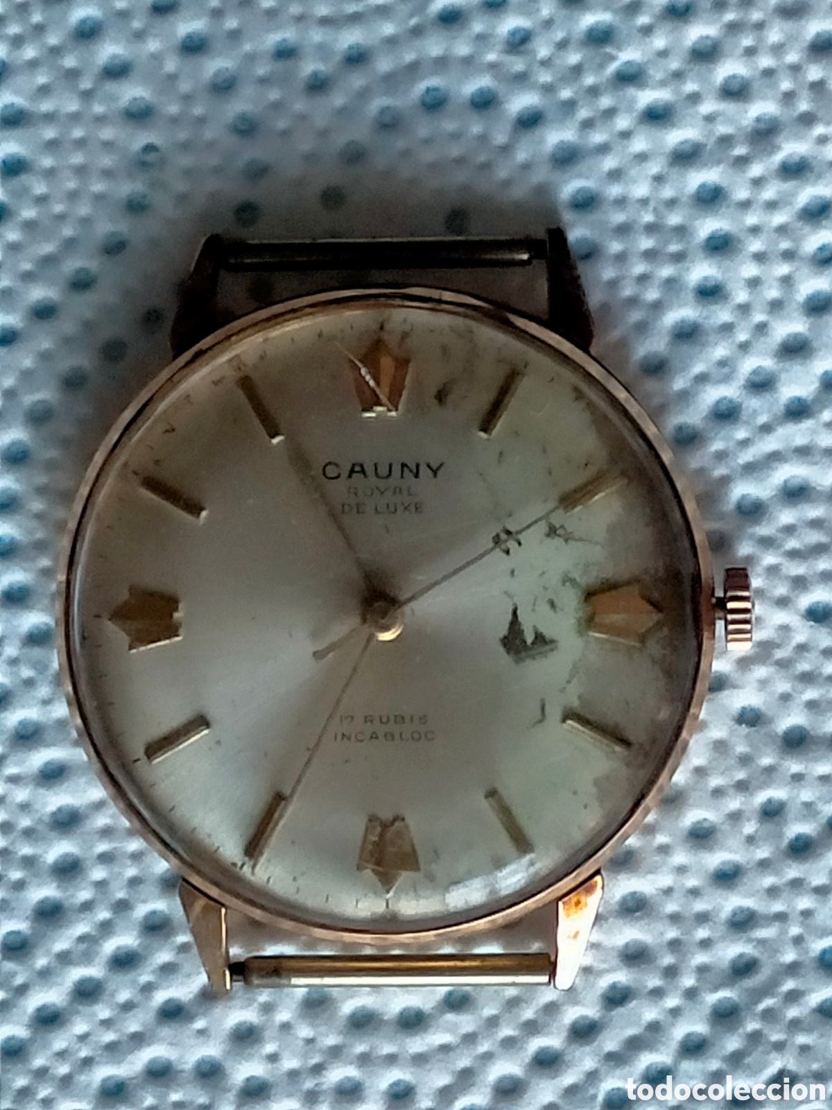 Relojes de bolsillo: Cauny Royal de Luxe &ndash; 17 Rubis &ndash; Incabloc &ndash; Vintage