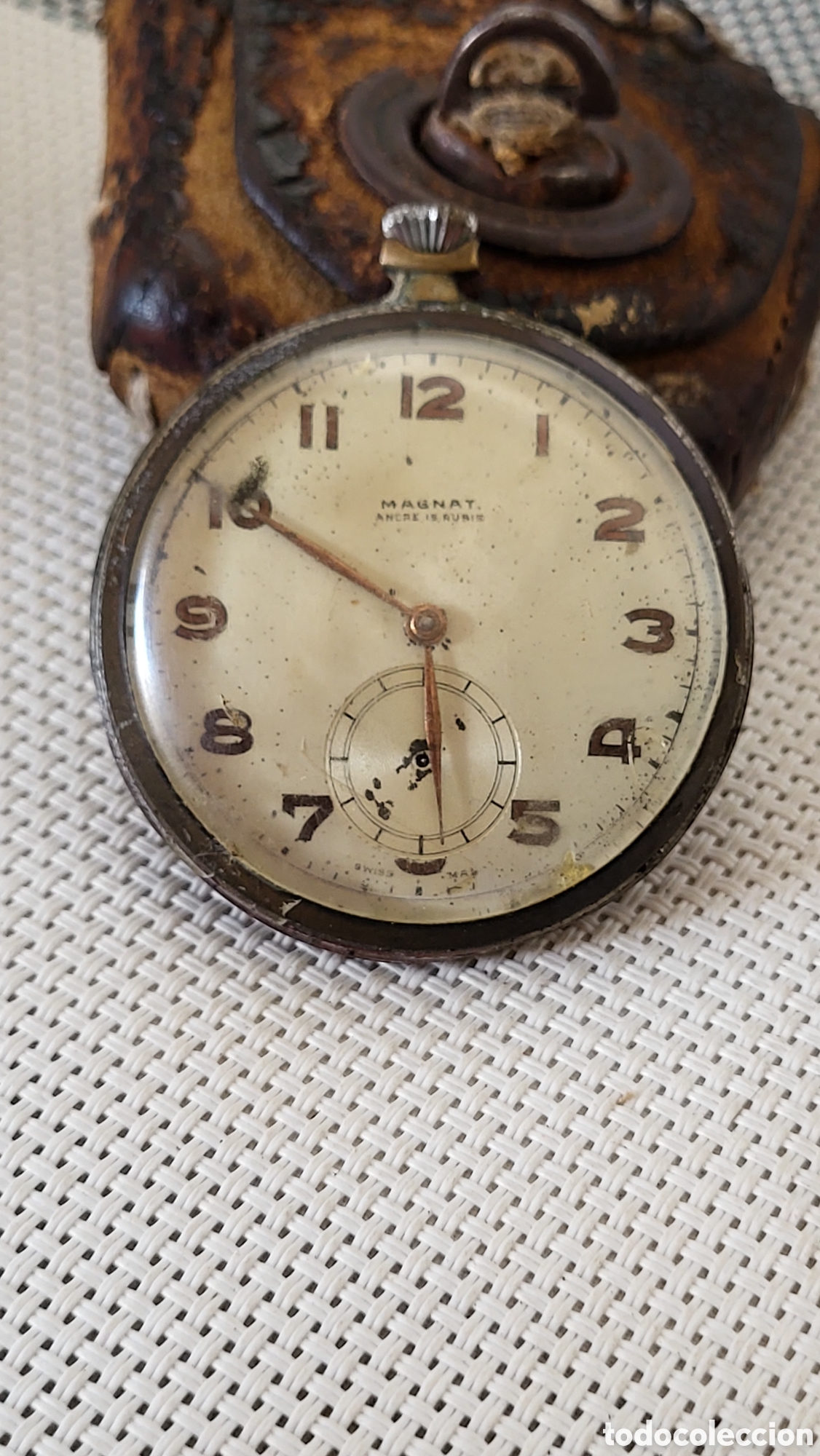 Relojes de bolsillo: Reloj bolsillo carga manual Magnat