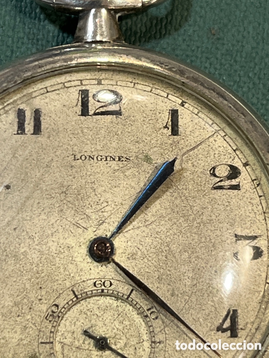 Relojes de bolsillo: Reloj de bolsillo Longines plata - Foto 2