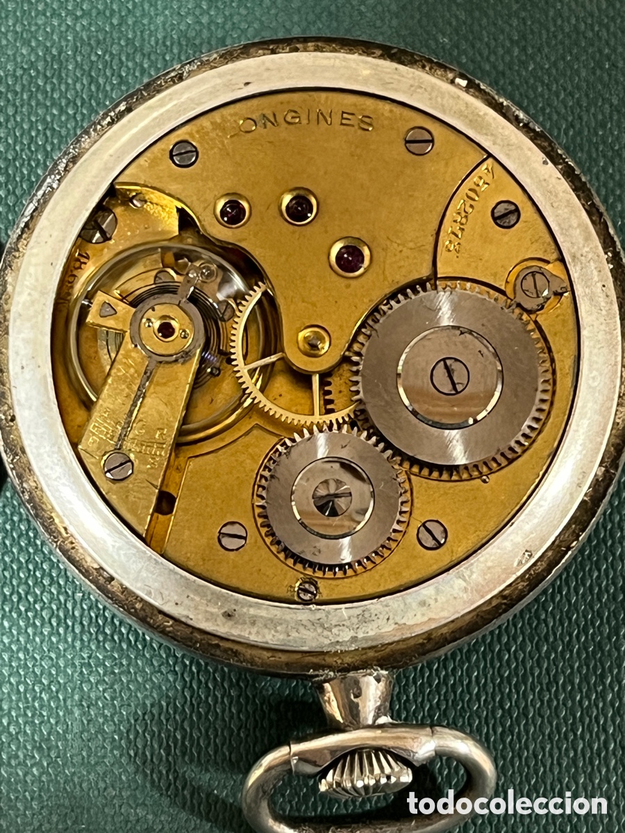 Relojes de bolsillo: Reloj de bolsillo Longines plata - Foto 5