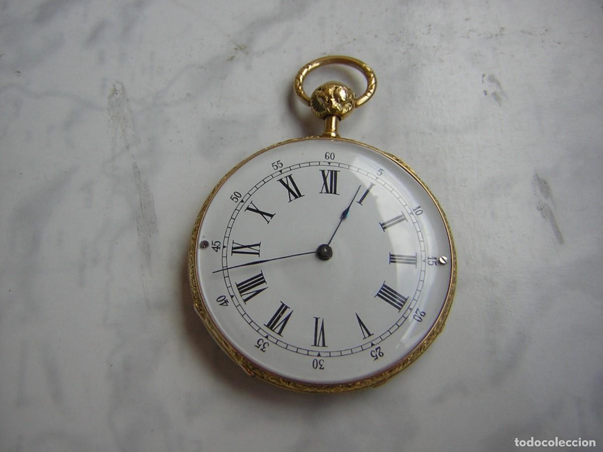 Relojes de bolsillo: RELOJ DE BOLSILLO ORO 18K 18KT SONERIA A CUARTOS A&Ntilde;O 1850