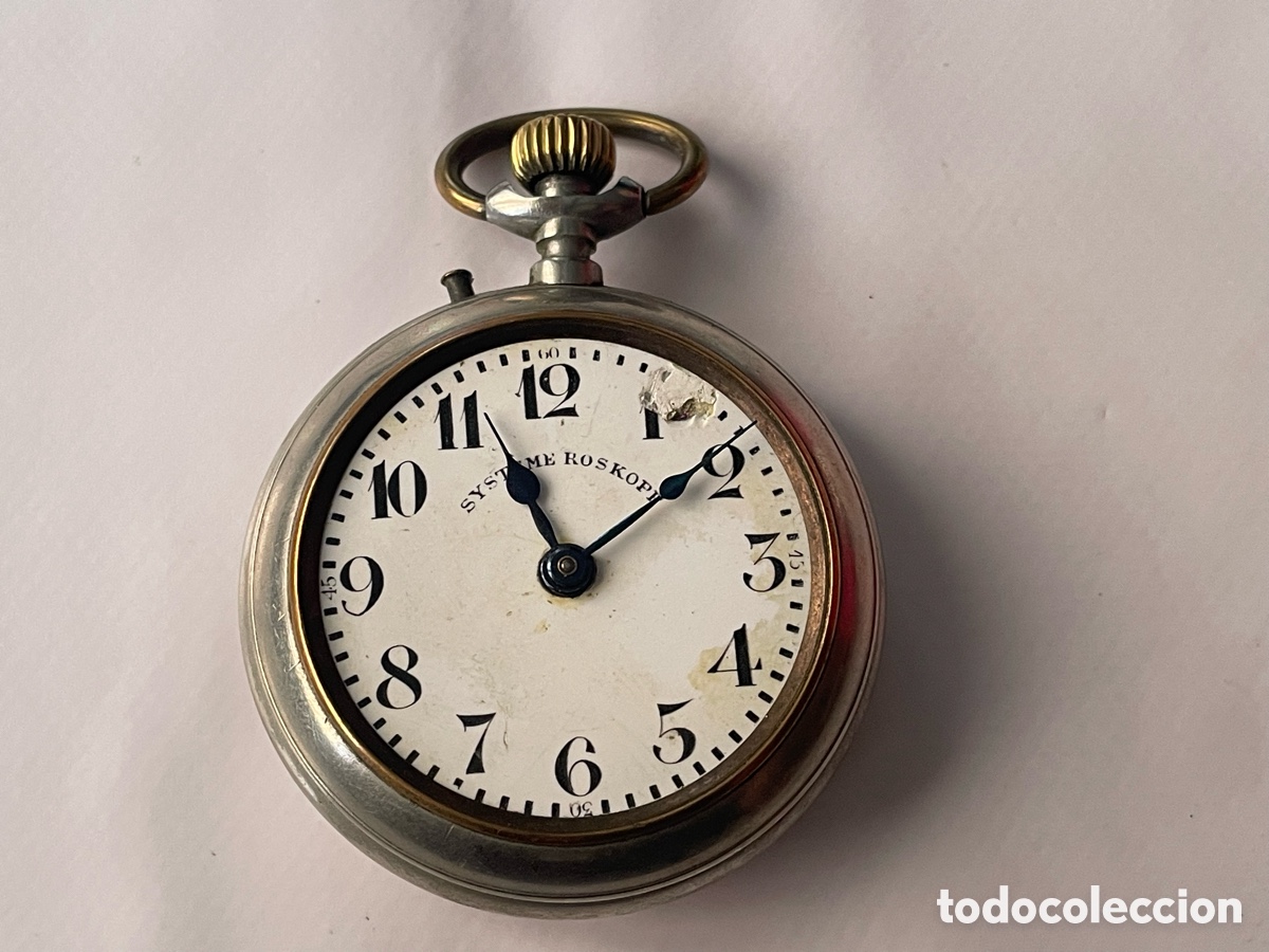 Relojes de bolsillo: Reloj de bolsillo Syst&egrave;me Roskopf, 55 mm, para piezas