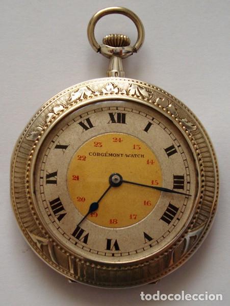 Relojes de bolsillo: 1915 Reloj de bolsillo Corg&eacute;mont Watch en plata de Per&oacute;n