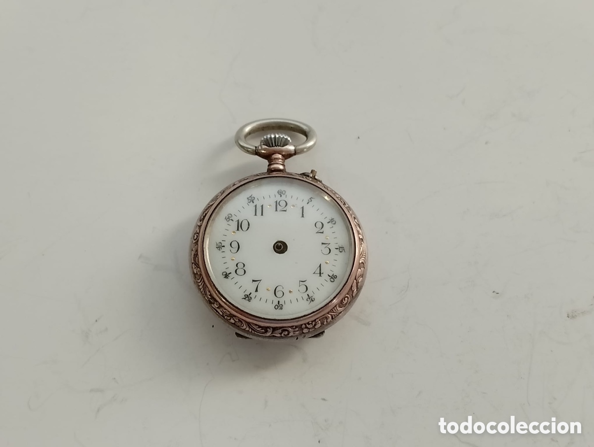 Relojes de bolsillo: Reloj Bolsillo Antiguo Plata 0,800 Galonn&eacute;