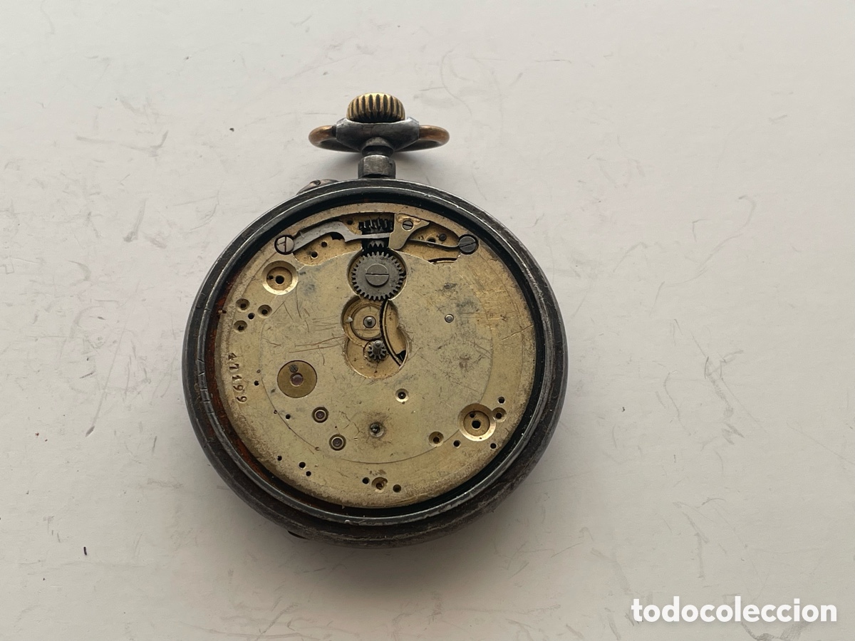 Relojes de bolsillo: Reloj de bolsillo caja oscura 51 mm sin esfera, para piezas