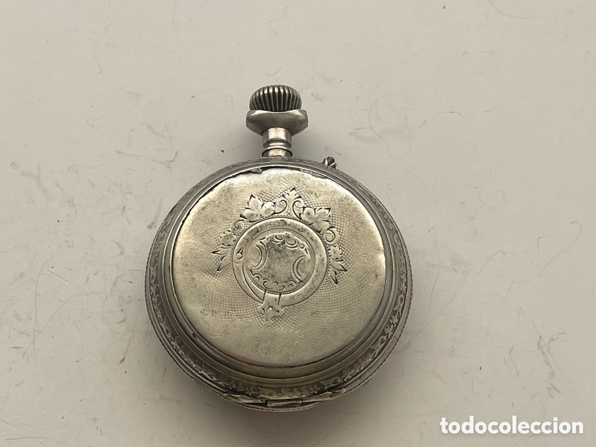 Relojes de bolsillo: Reloj bolsillo saboneta Petit Paul Gen&egrave;ve 55 mm