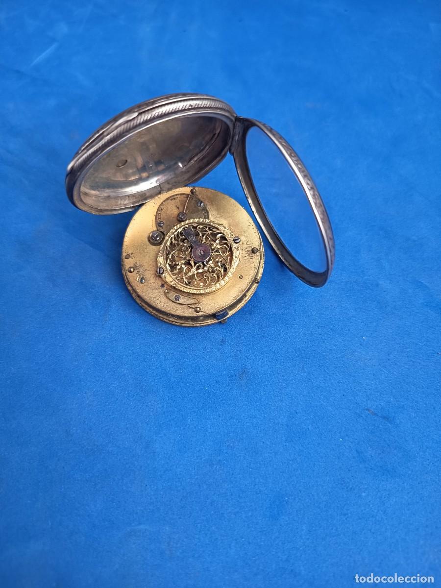 Relojes de bolsillo: Reloj catalino de plata