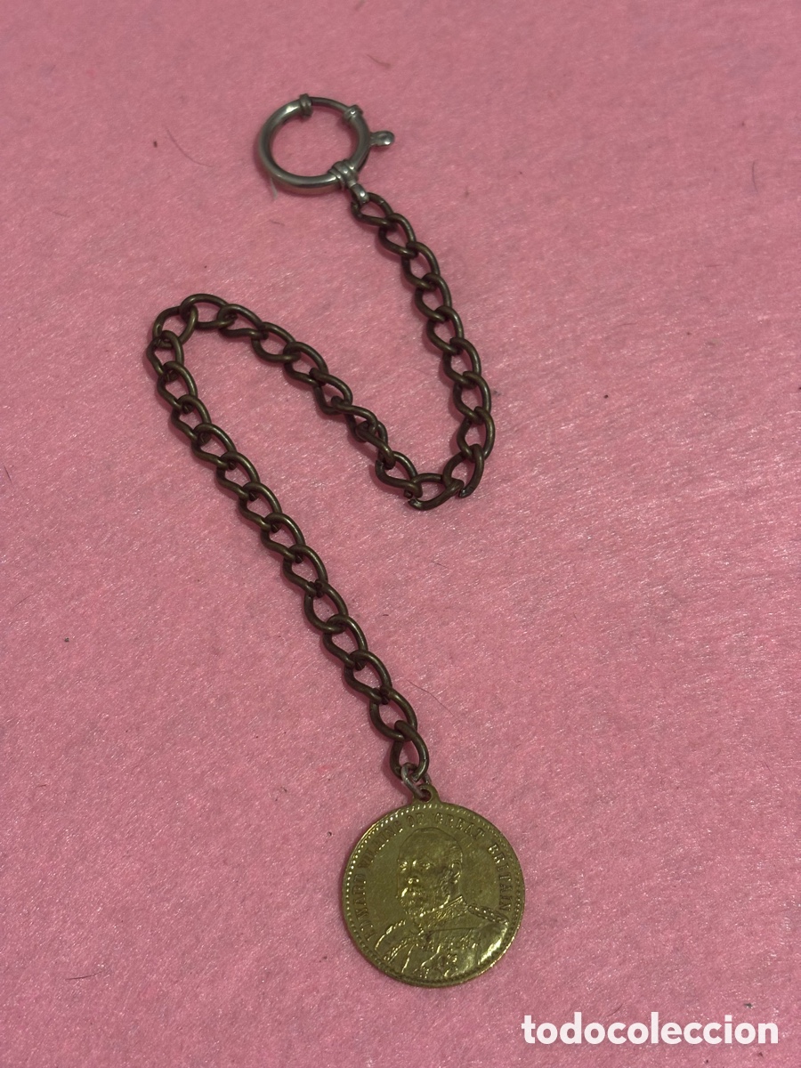 Relojes de bolsillo: Antigua leontina para reloj de bolsillo
