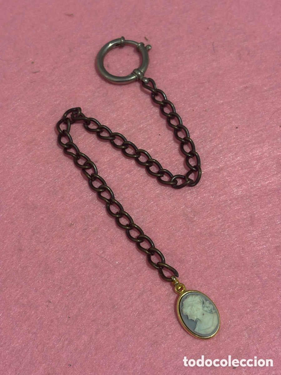 Relojes de bolsillo: Antigua leontina para reloj de bolsillo