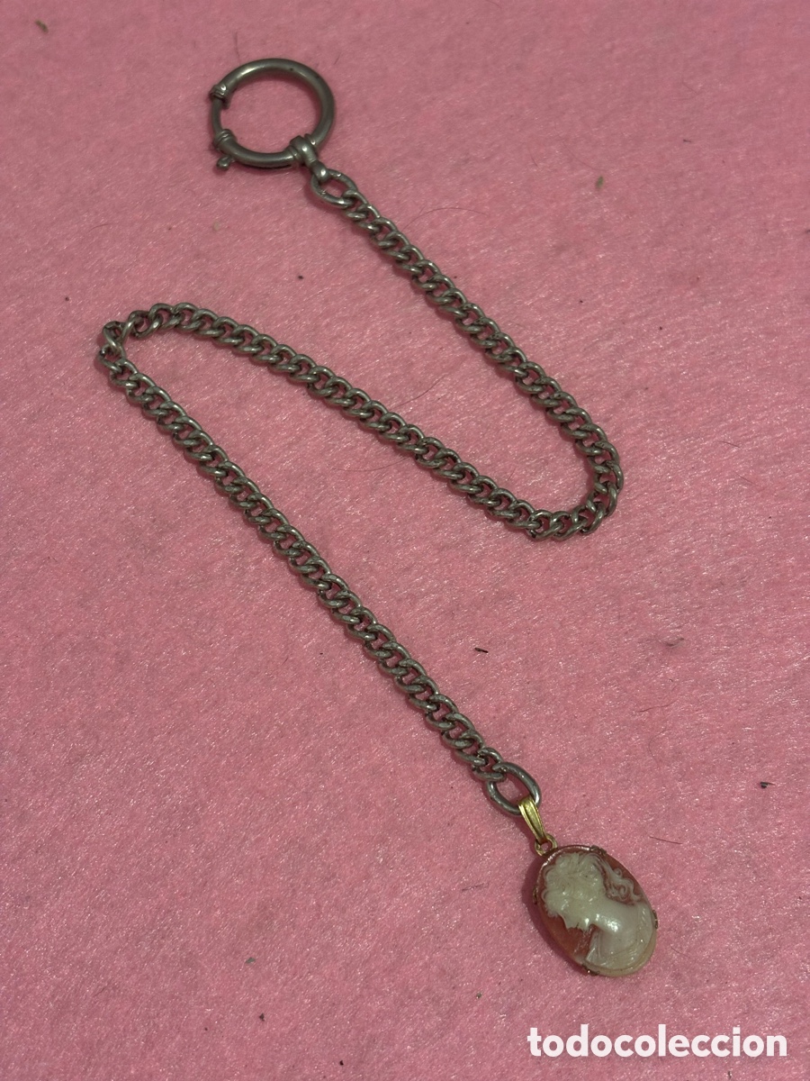 Relojes de bolsillo: Antigua leontina para reloj de bolsillo