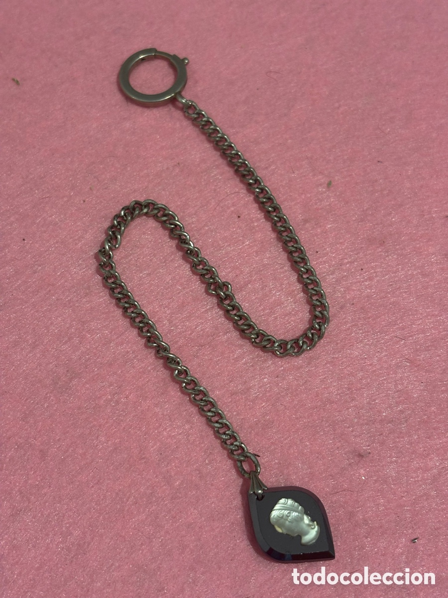 Relojes de bolsillo: Antigua leontina para reloj de bolsillo