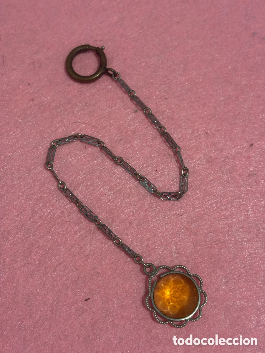 Relojes de bolsillo: Antigua leontina para reloj de bolsillo