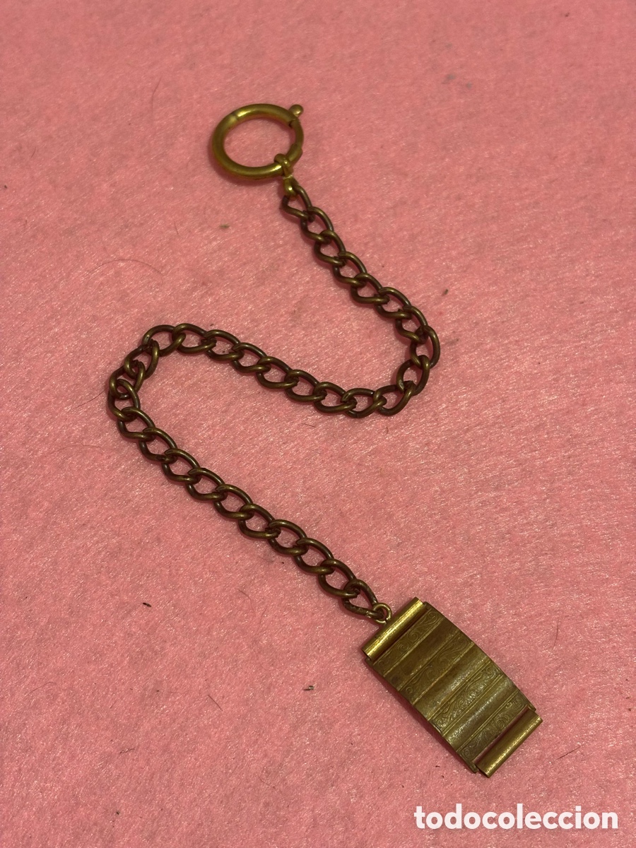 Relojes de bolsillo: Antigua leontina para reloj de bolsillo