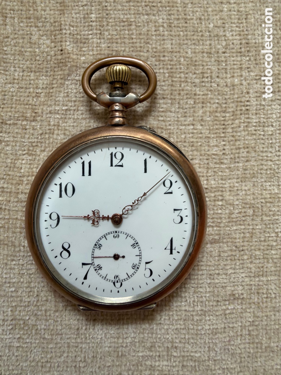 Relojes de bolsillo: Reloj de bolsillo antiguo de plata &ndash; Gran tama&ntilde;o &ndash; 56 mm