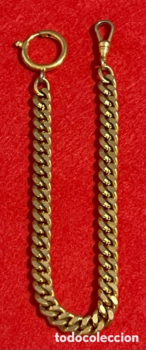 Relojes de bolsillo: Hermosa leontina para Reloj De Bolsillo, Chapada en Oro de gran calidad.