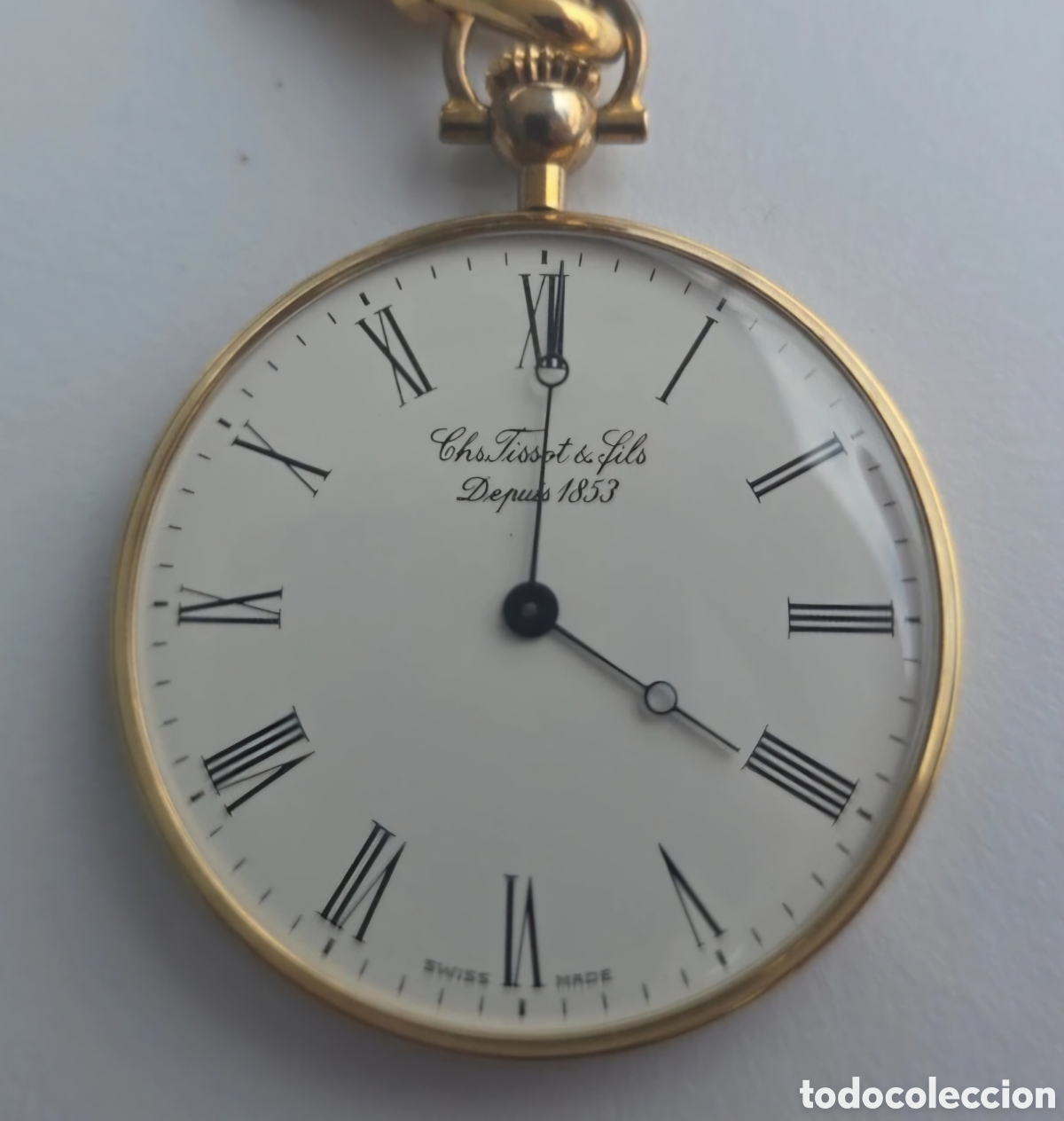 Relojes de bolsillo: Rel&oacute;gio de Bolso Antigo AP Tissot Gen&egrave;ve em Prata Maci&ccedil;a 0.800
