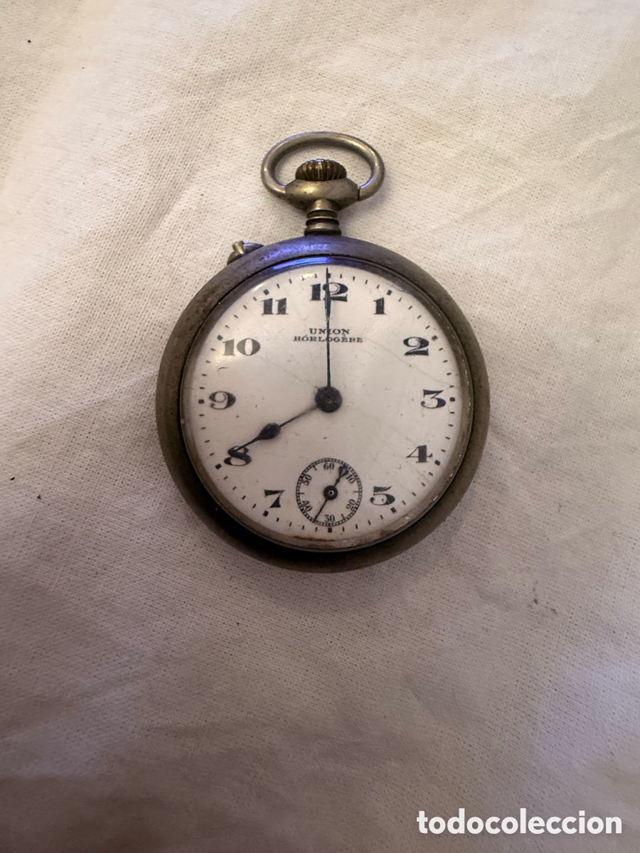 Relojes de bolsillo: Reloj de bolsillo UNION HORLOG&Egrave;RE &ndash; siglo XIX &ndash; posiblemente plata &ndash; muy buen estado