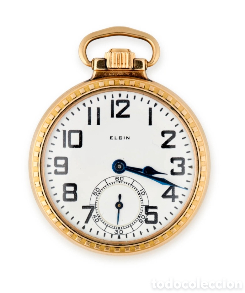 Relojes de bolsillo: ELGIN - B.W. Raymond Railroad, a&ntilde;os 30 funcionando maquinaria de 21 joyas