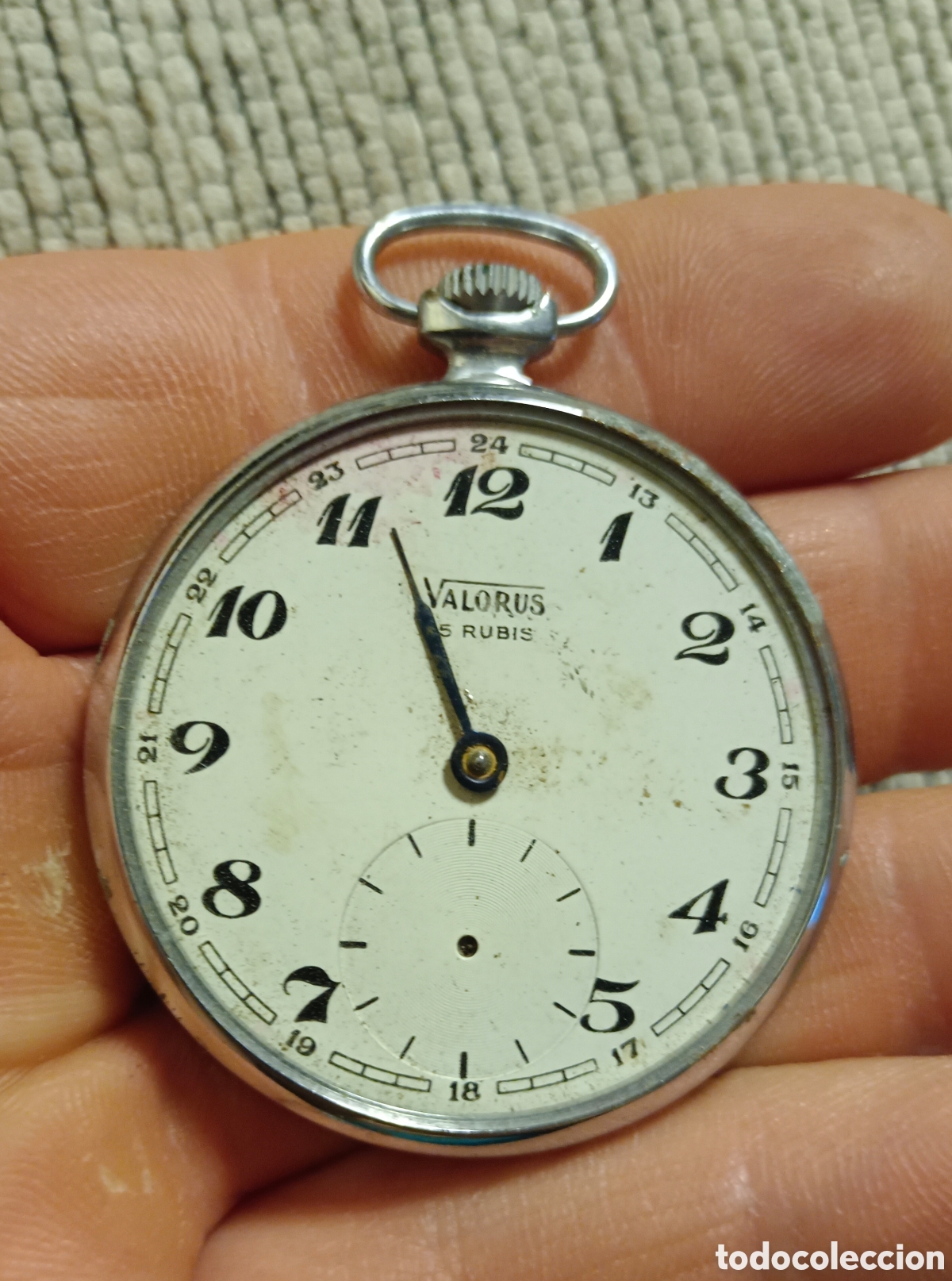 Relojes de bolsillo: Antiguo reloj de bolsillo valorus para reparar o piezas