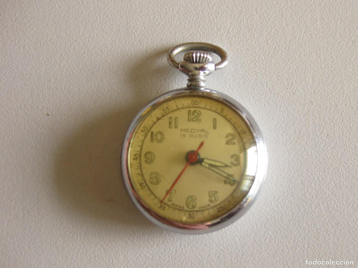 Relojes de bolsillo: RELOJ DE BOLSILLO MARCA MEDYAL. 15 RUBIS. SWISS MADE