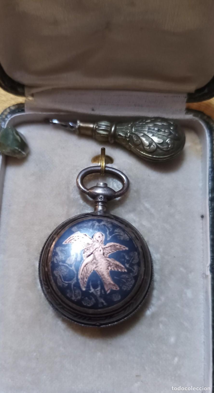 Relojes de bolsillo: Reloj de bolsillo de esmaltado. - Foto 4