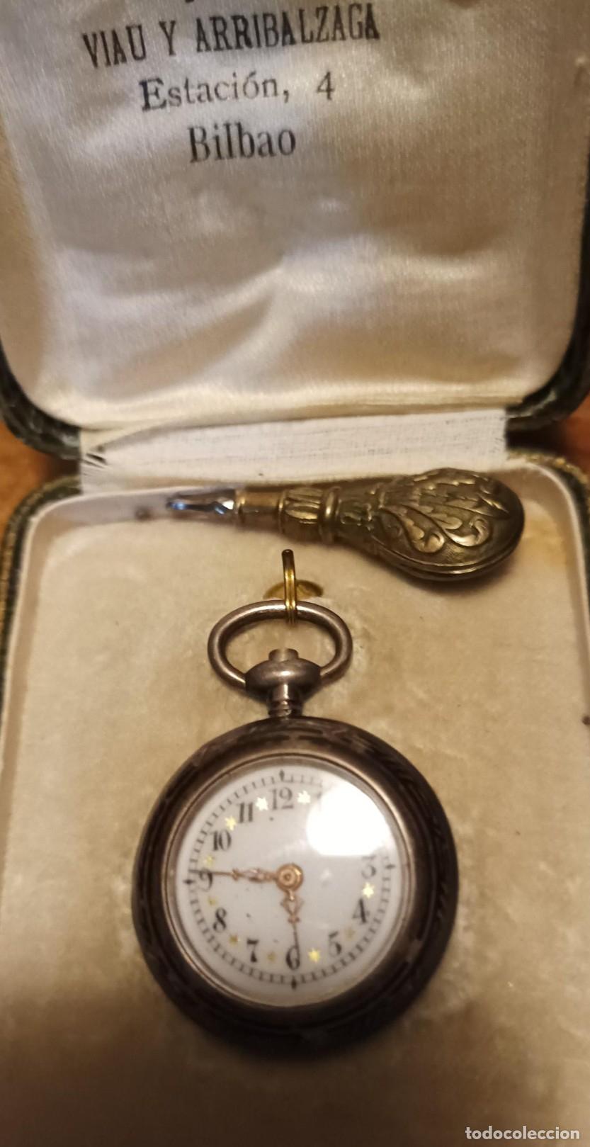 Relojes de bolsillo: Reloj de bolsillo de esmaltado. - Foto 5