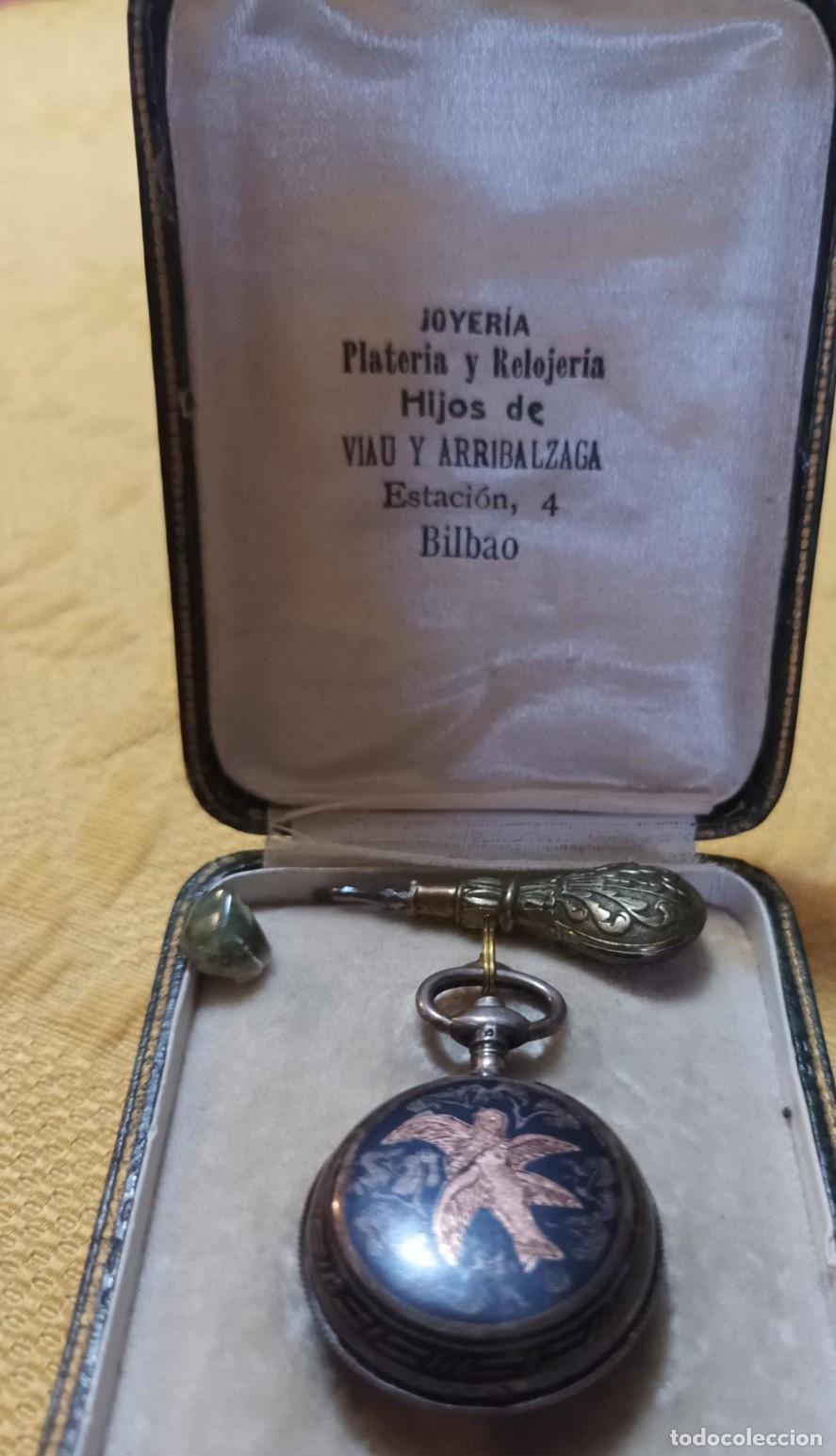 Relojes de bolsillo: Reloj de bolsillo de esmaltado. - Foto 8