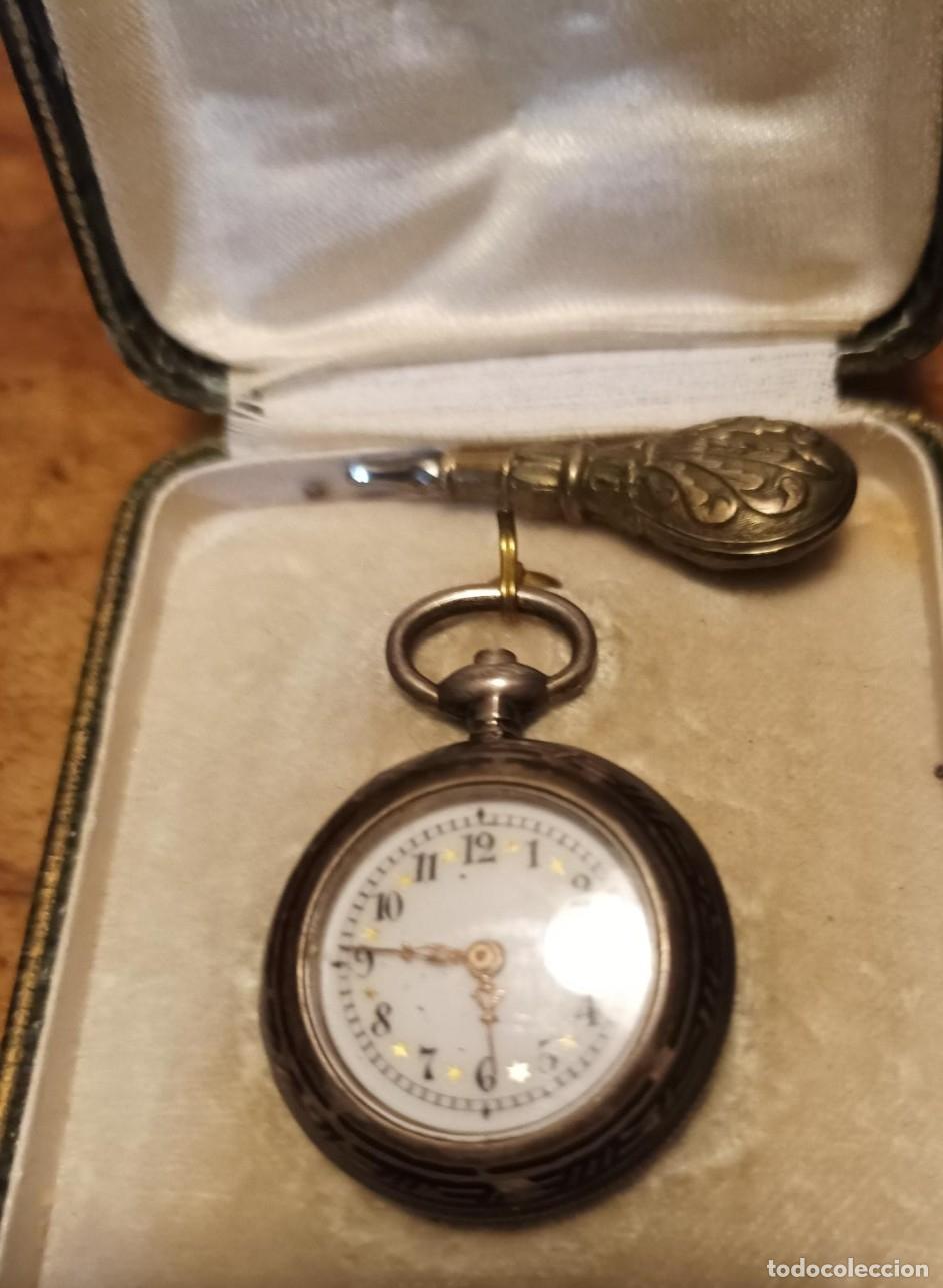Relojes de bolsillo: Reloj de bolsillo de esmaltado. - Foto 10