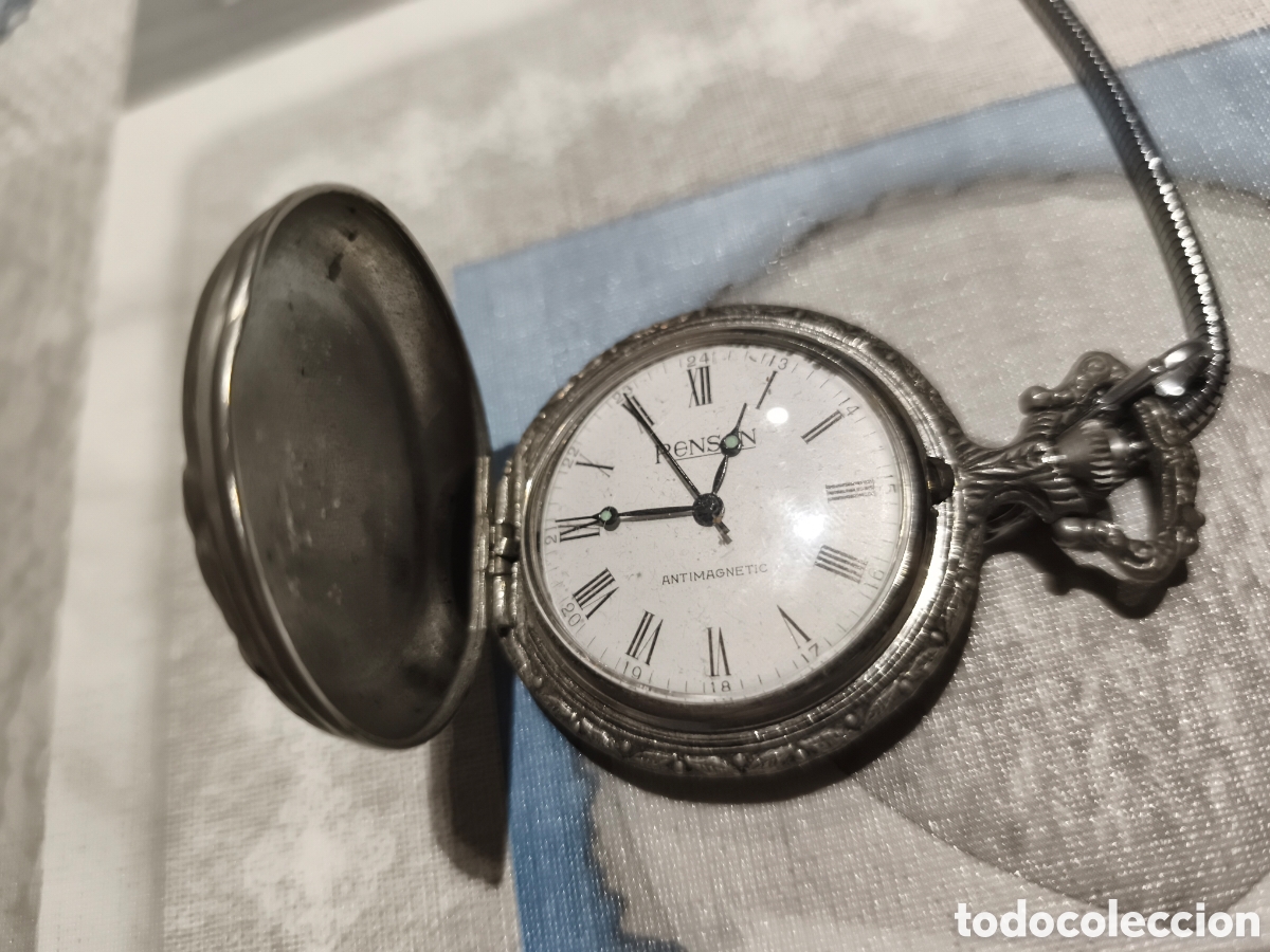 Relojes de bolsillo: Reloj de bolsillo con cord&oacute;n