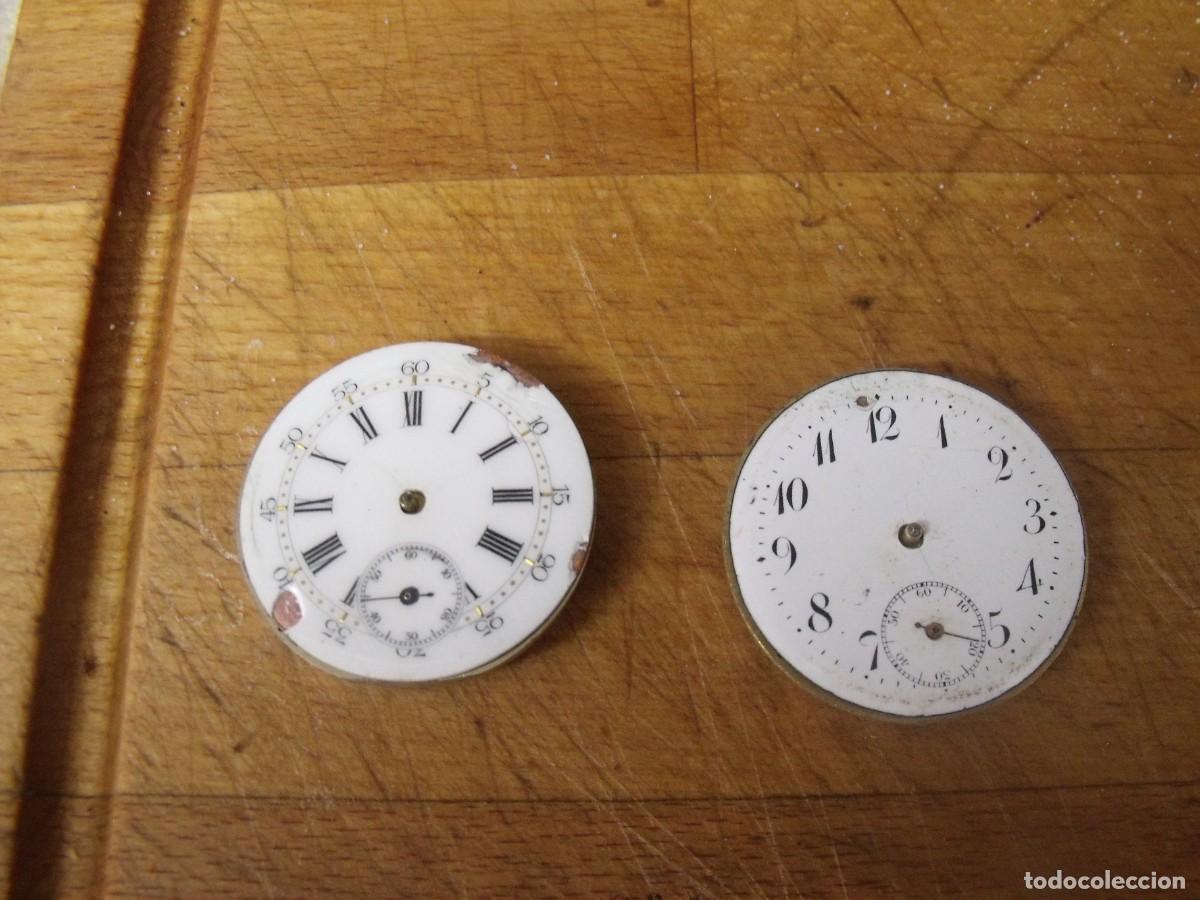 Relojes de bolsillo: 2 maquinarias antiguas para reloj bolsillo-lote 676